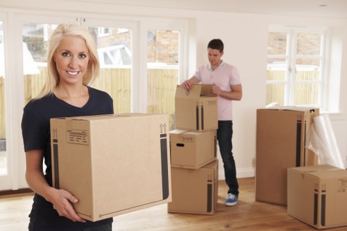 Careful furniture handling during a student relocation in Bow