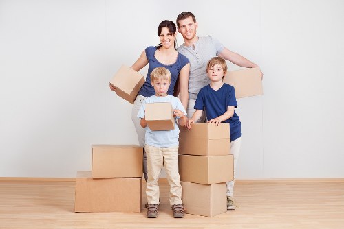 Transporting office contents during a local move in Bow