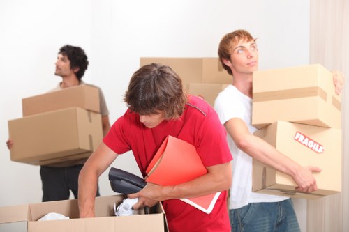 Furniture and business storage arranged in Bow