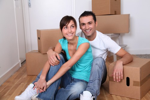 Careful handling of household items during a Bow property move