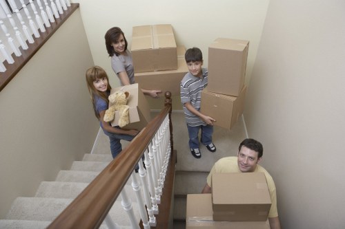 Local removal van helping customers move belongings around Bow